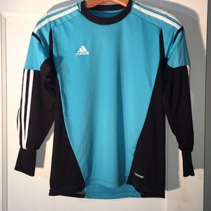 Adidas soccer goalie shirt padded elbows SZ M